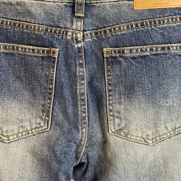 TheOpen Product Women Mid-Waist Distress Bootcut Jeans Size 2 - Picture 9 of 16